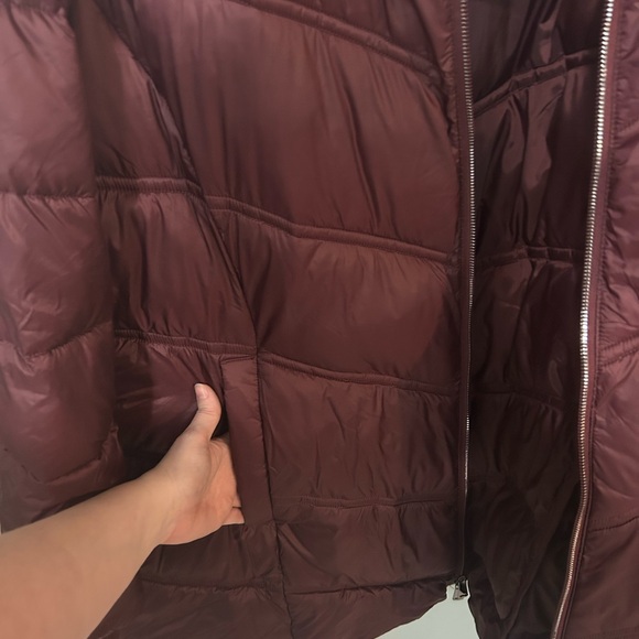 Lane Bryant Purple Mid-Length Puffer Coat NWT 22/24 - Picture 7 of 12